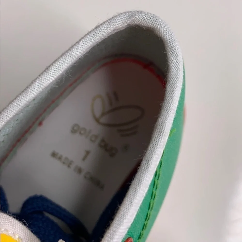 New Gold Bug Color Block Infant 1 lace up sneaker multicolor shoes